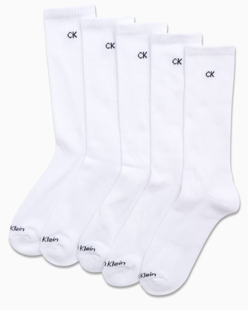 Calvin Klein Mens Crew Socks - 5 Pack Athletic Mid Calf Socks for Men (7 - 12) - 7DAY'S