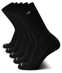 Calvin Klein Mens Crew Socks - 5 Pack Athletic Mid Calf Socks for Men (7 - 12) - 7DAY'S