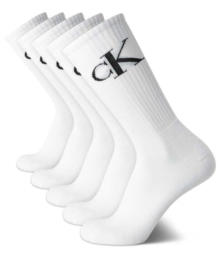 Calvin Klein Mens Crew Socks - 5 Pack Athletic Mid Calf Socks for Men (7 - 12) - 7DAY'S