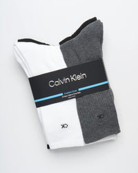 Calvin Klein Mens Crew Socks - 5 Pack Athletic Mid Calf Socks for Men (7 - 12) - 7DAY'S
