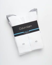 Calvin Klein Mens Crew Socks - 5 Pack Athletic Mid Calf Socks for Men (7 - 12) - 7DAY'S