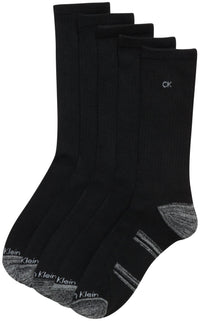 Calvin Klein Mens Crew Socks - 5 Pack Athletic Mid Calf Socks for Men (7 - 12) - 7DAY'S