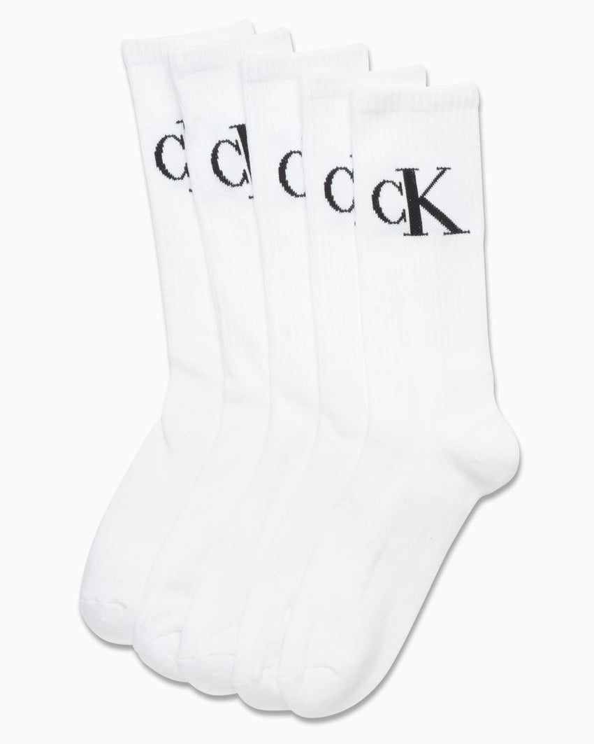 Calvin Klein Mens Crew Socks - 5 Pack Athletic Mid Calf Socks for Men (7 - 12) - 7DAY'S