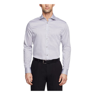 Calvin Klein Men's Dress Shirt Regular Fit Non Iron Herringbone - 7DAY'S