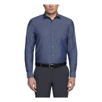 Calvin Klein Men's Dress Shirt Regular Fit Non Iron Herringbone - 7DAY'S
