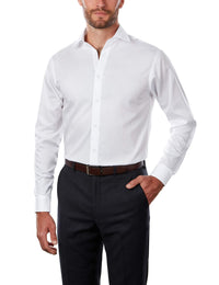 Calvin Klein Men's Dress Shirt Regular Fit Non Iron Herringbone - 7DAY'S