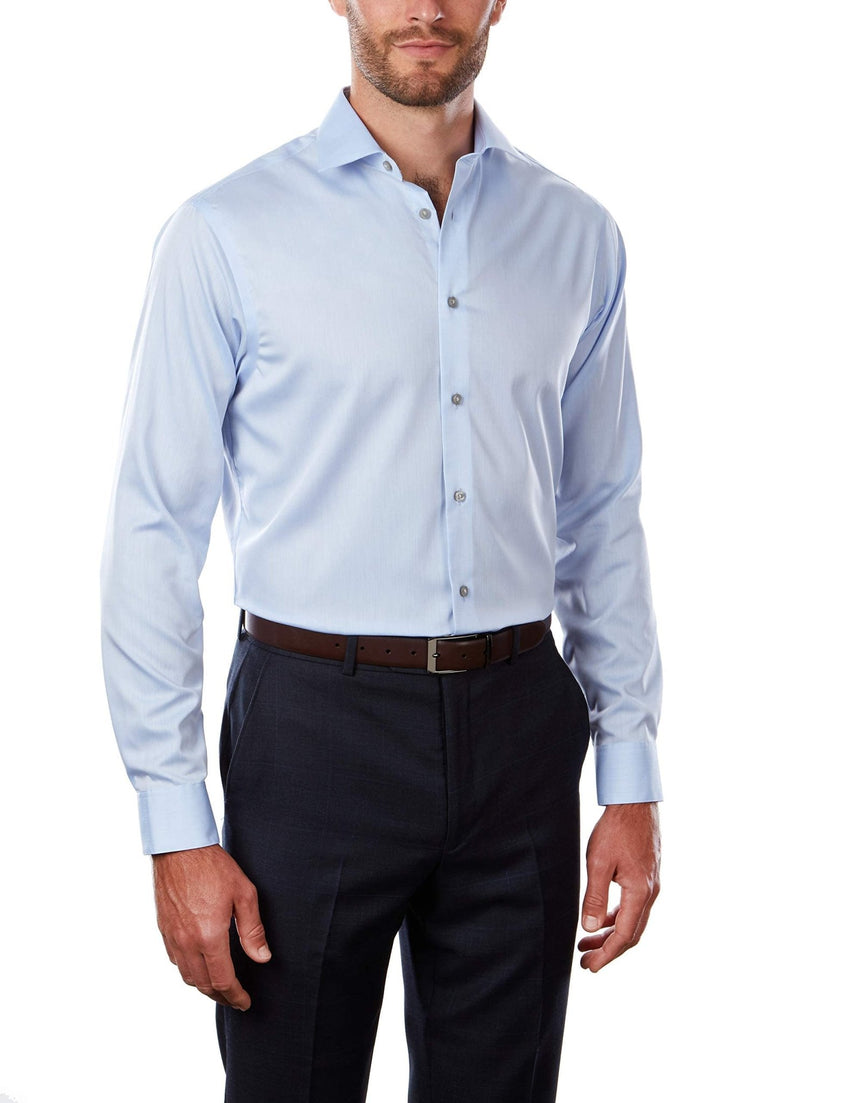 Calvin Klein Men's Dress Shirt Regular Fit Non Iron Herringbone - 7DAY'S