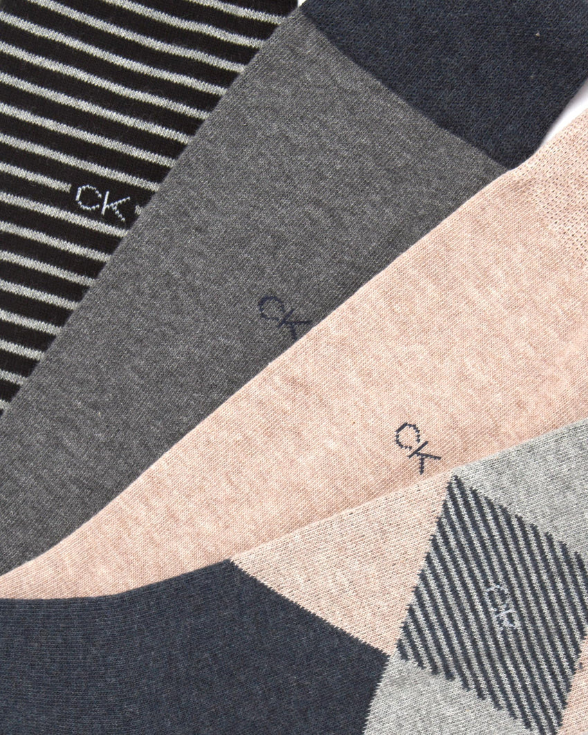 Calvin Klein Men's Dress Socks - 8 Pack Breathable Cotton Blend Crew Socks - Casual Long Work Sock for Men (Sizes: 7 - 12) - 7DAY'S