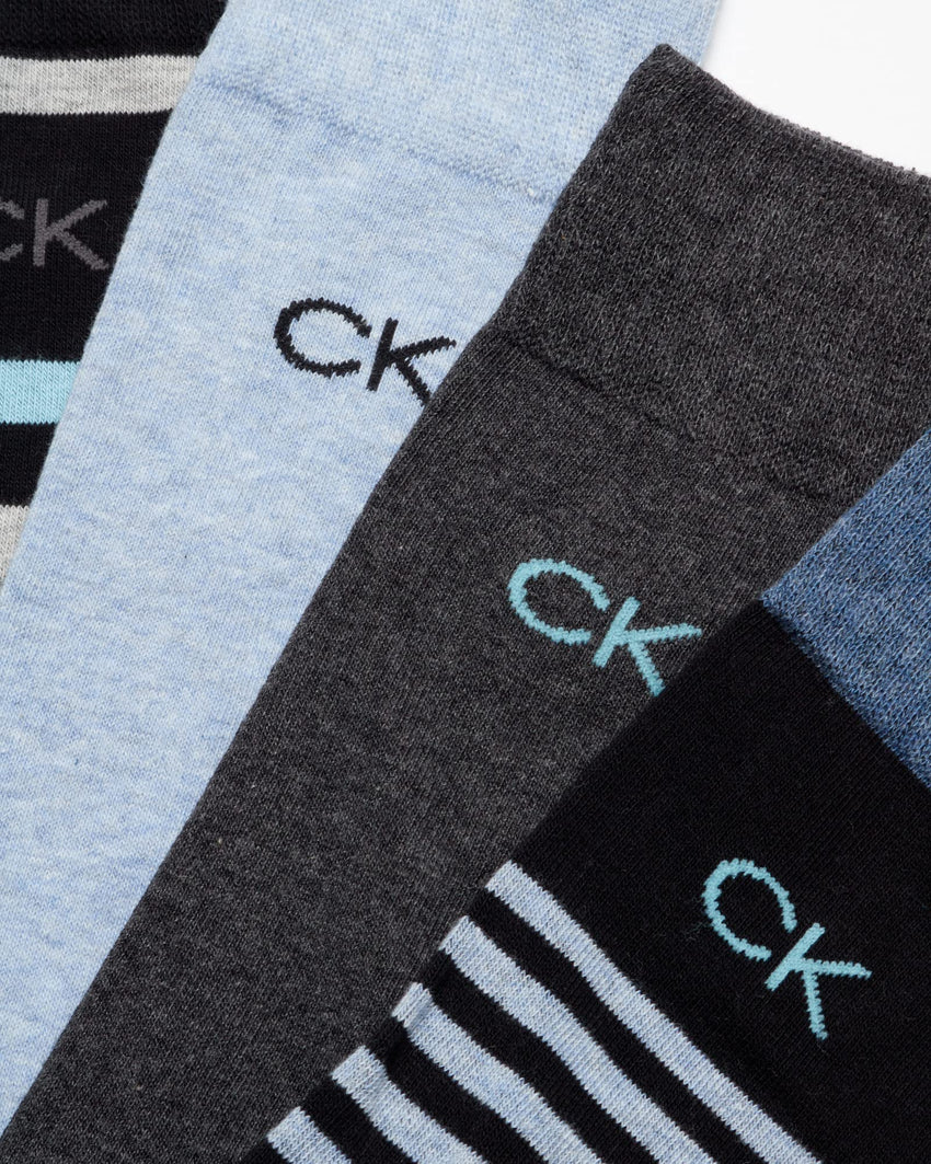 Calvin Klein Men's Dress Socks - 8 Pack Breathable Cotton Blend Crew Socks - Casual Long Work Sock for Men (Sizes: 7 - 12) - 7DAY'S