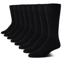 Calvin Klein Men's Dress Socks - 8 Pack Breathable Cotton Blend Crew Socks - Casual Long Work Sock for Men (Sizes: 7 - 12) - 7DAY'S