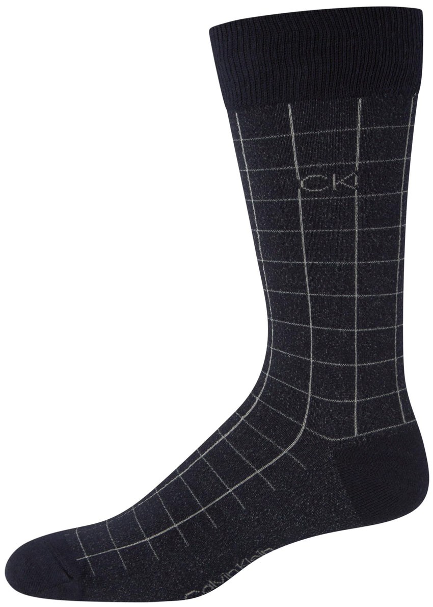 Calvin Klein Men's Dress Socks - 8 Pack Breathable Cotton Blend Crew Socks - Casual Long Work Sock for Men (Sizes: 7 - 12) - 7DAY'S