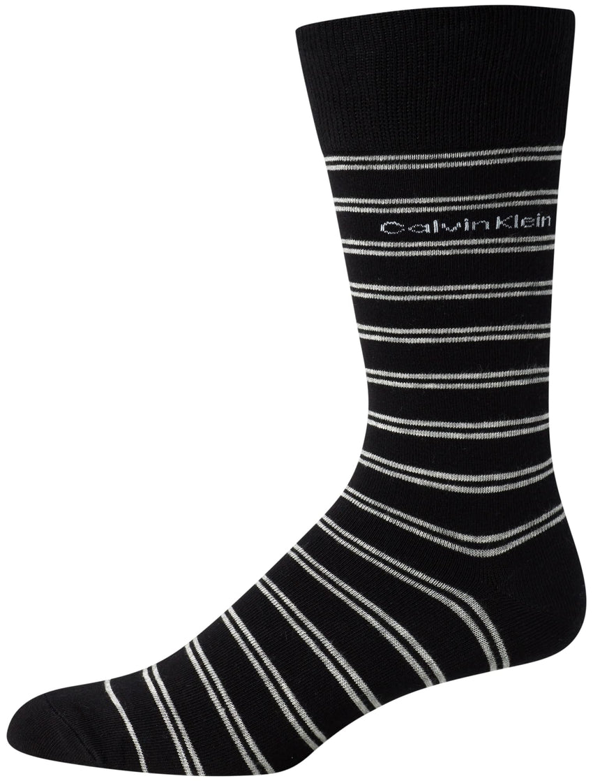 Calvin Klein Men's Dress Socks - 8 Pack Breathable Cotton Blend Crew Socks - Casual Long Work Sock for Men (Sizes: 7 - 12) - 7DAY'S
