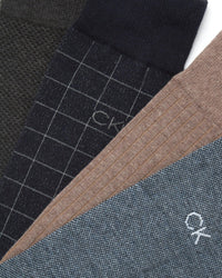 Calvin Klein Men's Dress Socks - 8 Pack Breathable Cotton Blend Crew Socks - Casual Long Work Sock for Men (Sizes: 7 - 12) - 7DAY'S