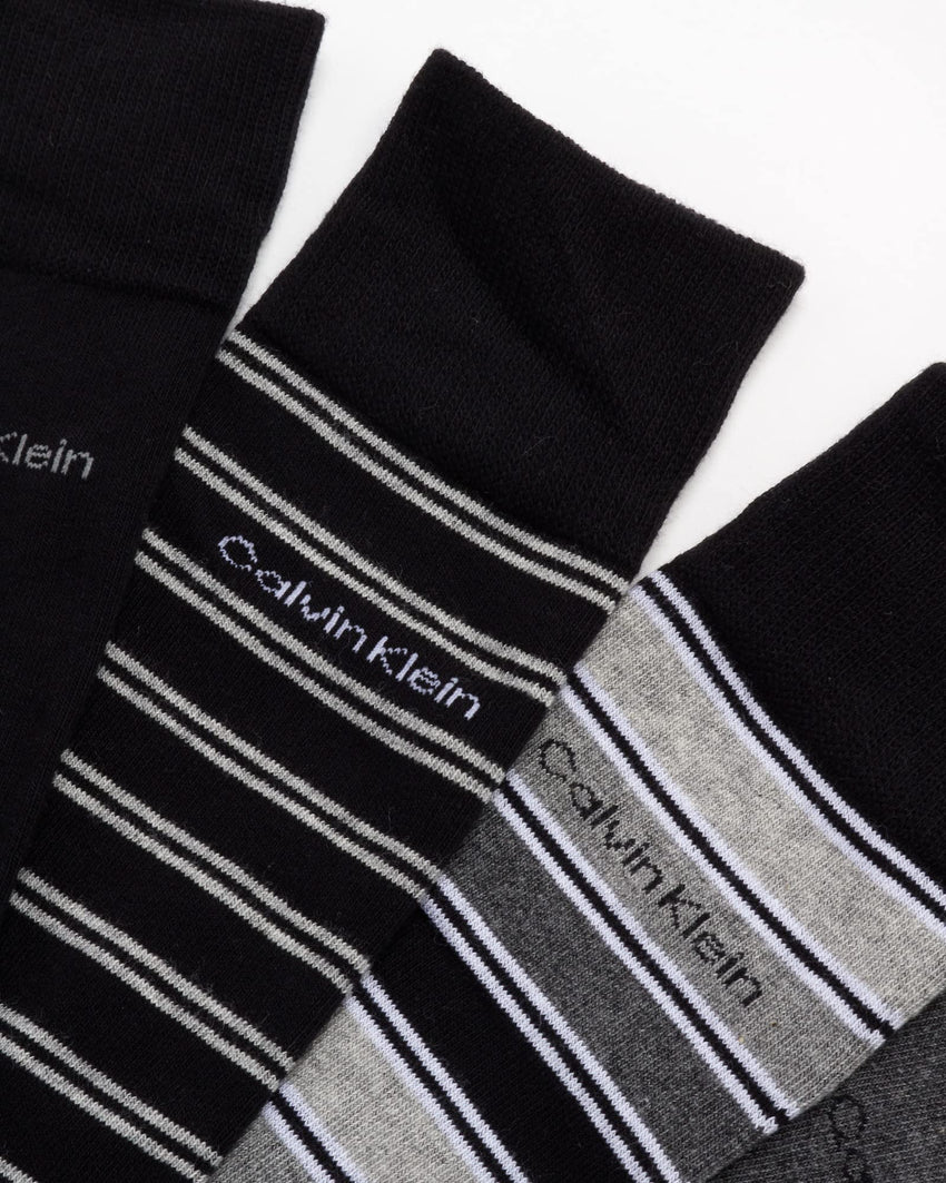 Calvin Klein Men's Dress Socks - 8 Pack Breathable Cotton Blend Crew Socks - Casual Long Work Sock for Men (Sizes: 7 - 12) - 7DAY'S