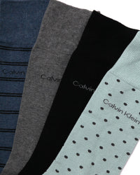 Calvin Klein Men's Dress Socks - 8 Pack Breathable Cotton Blend Crew Socks - Casual Long Work Sock for Men (Sizes: 7 - 12) - 7DAY'S