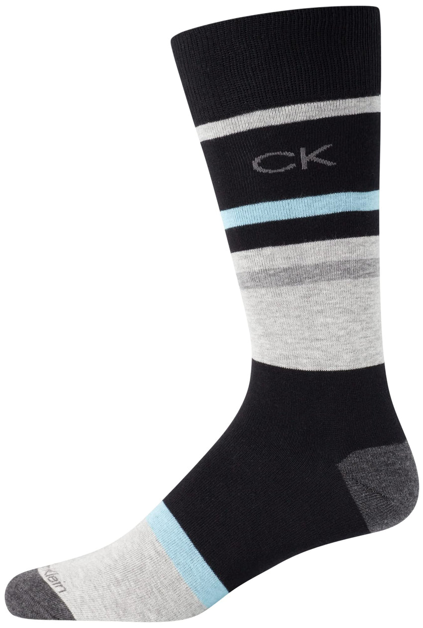 Calvin Klein Men's Dress Socks - 8 Pack Breathable Cotton Blend Crew Socks - Casual Long Work Sock for Men (Sizes: 7 - 12) - 7DAY'S