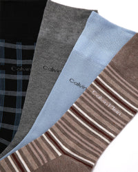 Calvin Klein Men's Dress Socks - 8 Pack Breathable Cotton Blend Crew Socks - Casual Long Work Sock for Men (Sizes: 7 - 12) - 7DAY'S
