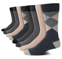 Calvin Klein Men's Dress Socks - 8 Pack Breathable Cotton Blend Crew Socks - Casual Long Work Sock for Men (Sizes: 7 - 12) - 7DAY'S