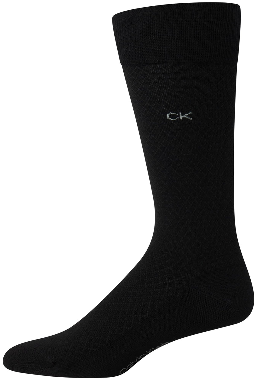 Calvin Klein Men's Dress Socks - 8 Pack Breathable Cotton Blend Crew Socks - Casual Long Work Sock for Men (Sizes: 7 - 12) - 7DAY'S