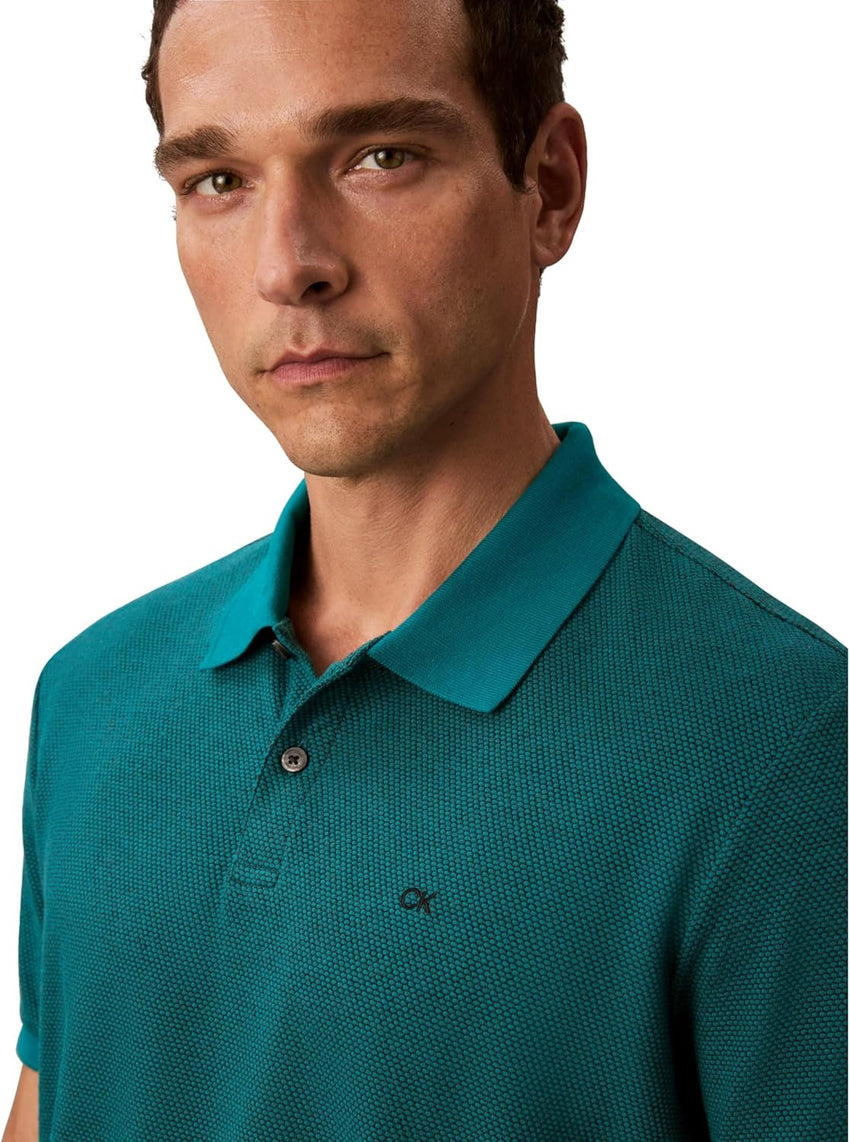 Calvin Klein Men's Jacquard Refined Polo - 7DAY'S