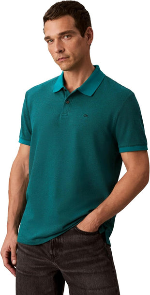 Calvin Klein Men's Jacquard Refined Polo