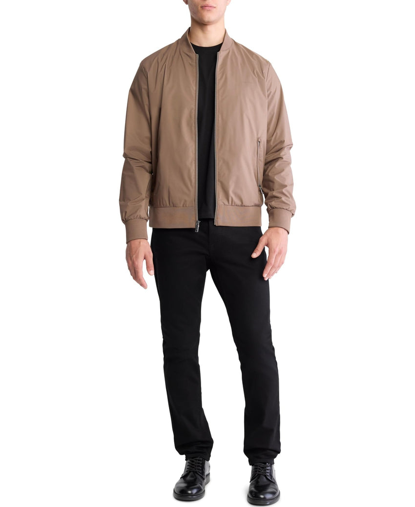 Calvin Klein Men's Matte Logo Zip Bomber Jacket - 7DAY'S