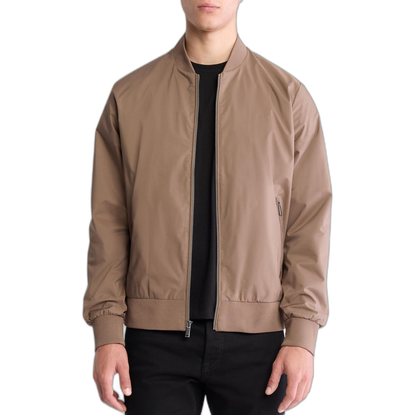 Calvin Klein Men's Matte Logo Zip Bomber Jacket - 7DAY'S