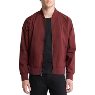 Calvin Klein Men's Matte Logo Zip Bomber Jacket