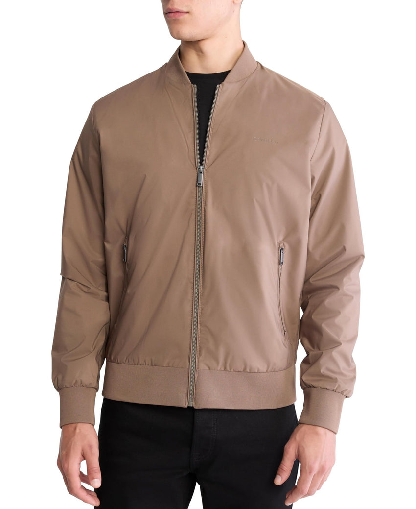 Calvin Klein Men's Matte Logo Zip Bomber Jacket - 7DAY'S