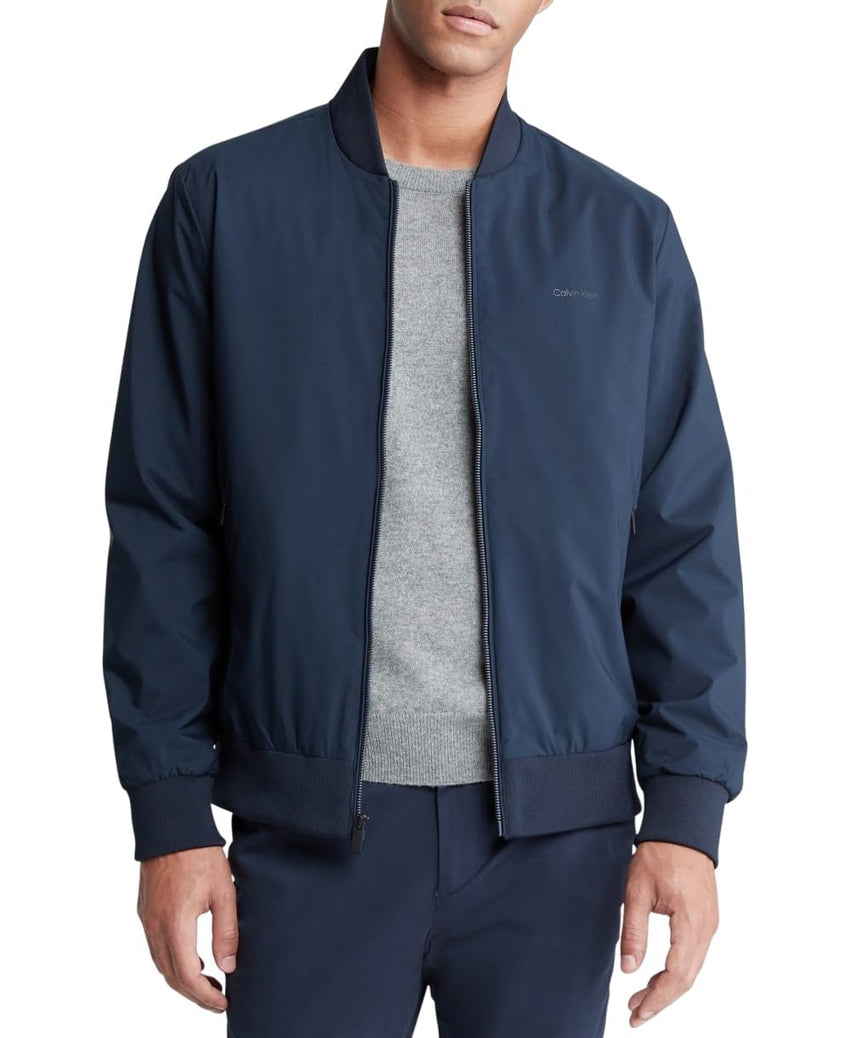 Calvin Klein Men's Matte Logo Zip Bomber Jacket - 7DAY'S