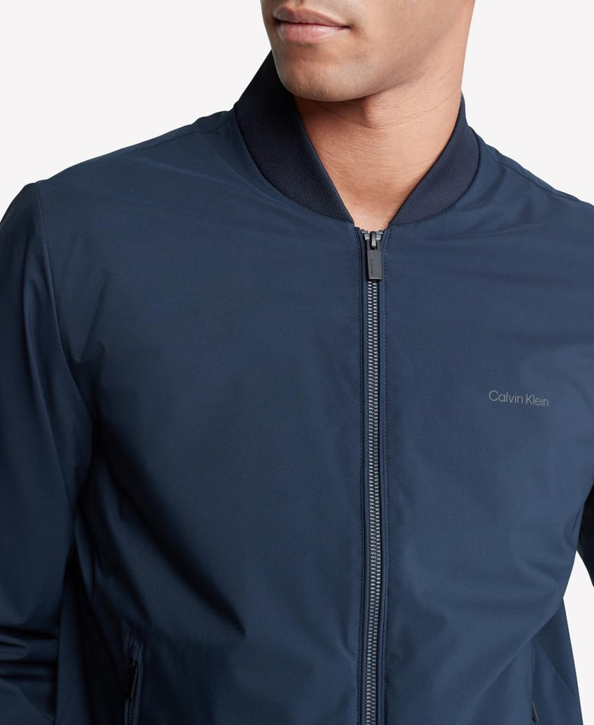 Calvin Klein Men's Matte Logo Zip Bomber Jacket - 7DAY'S