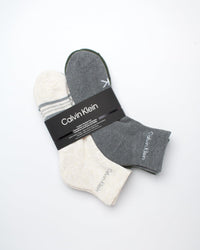 Calvin Klein Mens Quarter Socks - 6 Pack Breathable Cushion Athletic Ankle Socks for Men for Running and Workout (7 - 12) - 7DAY'S
