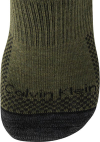 Calvin Klein Mens Quarter Socks - 6 Pack Breathable Cushion Athletic Ankle Socks for Men for Running and Workout (7 - 12) - 7DAY'S