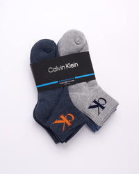 Calvin Klein Mens Quarter Socks - 6 Pack Breathable Cushion Athletic Ankle Socks for Men for Running and Workout (7 - 12) - 7DAY'S
