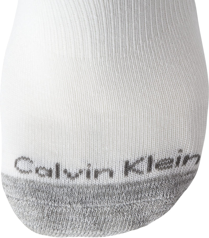Calvin Klein Mens Quarter Socks - 6 Pack Breathable Cushion Athletic Ankle Socks for Men for Running and Workout (7 - 12) - 7DAY'S