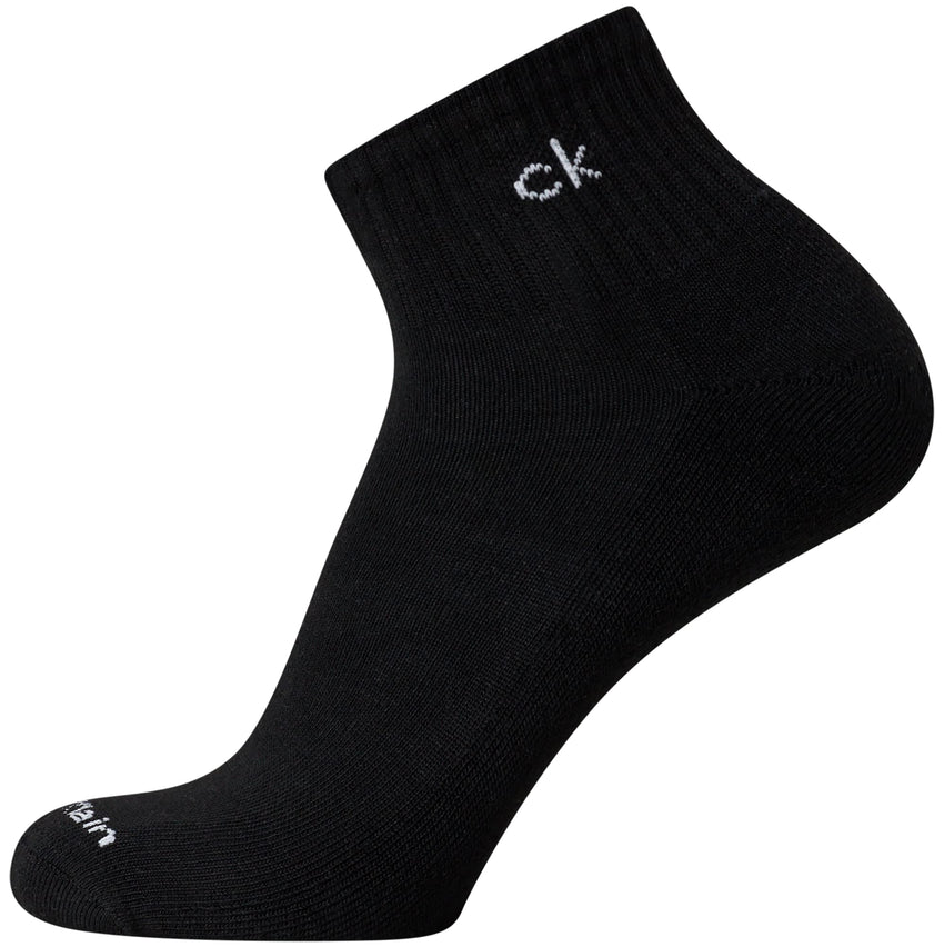 Calvin Klein Mens Quarter Socks - 6 Pack Breathable Cushion Athletic Ankle Socks for Men for Running and Workout (7 - 12) - 7DAY'S