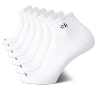 Calvin Klein Mens Quarter Socks - 6 Pack Breathable Cushion Athletic Ankle Socks for Men for Running and Workout (7 - 12) - 7DAY'S