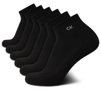 Calvin Klein Mens Quarter Socks - 6 Pack Breathable Cushion Athletic Ankle Socks for Men for Running and Workout (7 - 12) - 7DAY'S
