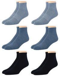 Calvin Klein Mens Quarter Socks - 6 Pack Breathable Cushion Athletic Ankle Socks for Men for Running and Workout (7 - 12) - 7DAY'S