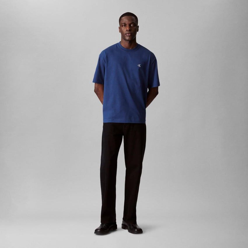 Calvin Klein Men's Relaxed Fit Monogram Logo Crewneck T-Shirt - 7DAY'S