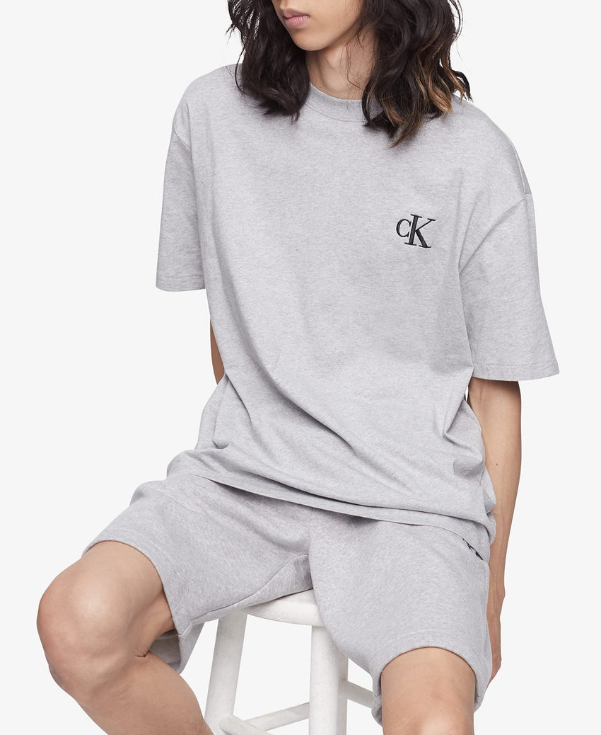 Calvin Klein Men's Relaxed Fit Monogram Logo Crewneck T-Shirt - 7DAY'S