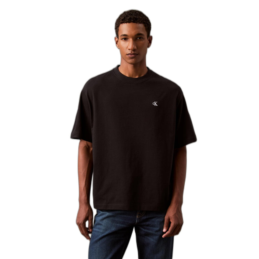 Calvin Klein Men's Relaxed Fit Monogram Logo Crewneck T-Shirt - 7DAY'S