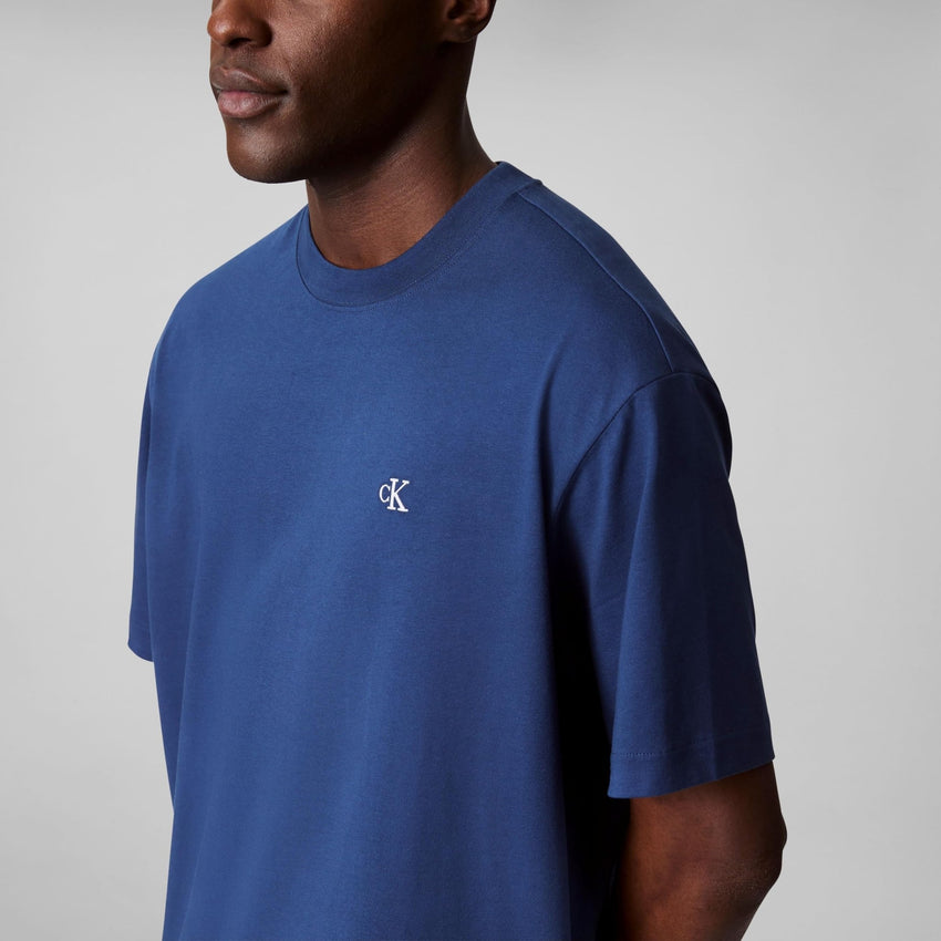 Calvin Klein Men's Relaxed Fit Monogram Logo Crewneck T-Shirt - 7DAY'S
