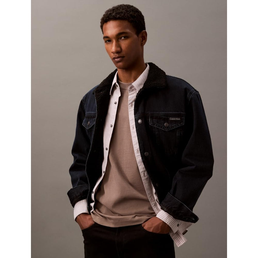 Calvin Klein Men's Relaxed Fit Monogram Logo Crewneck T-Shirt - 7DAY'S