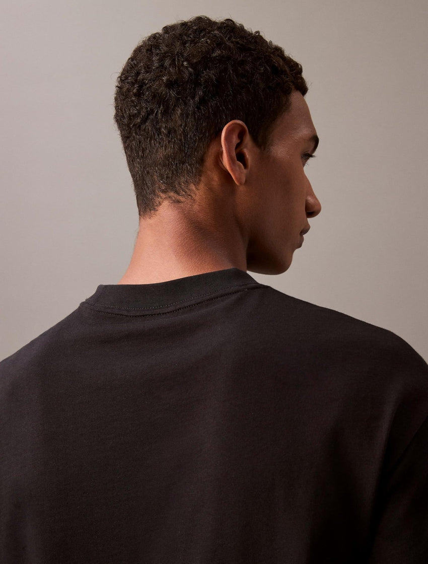 Calvin Klein Men's Relaxed Fit Monogram Logo Crewneck T-Shirt - 7DAY'S