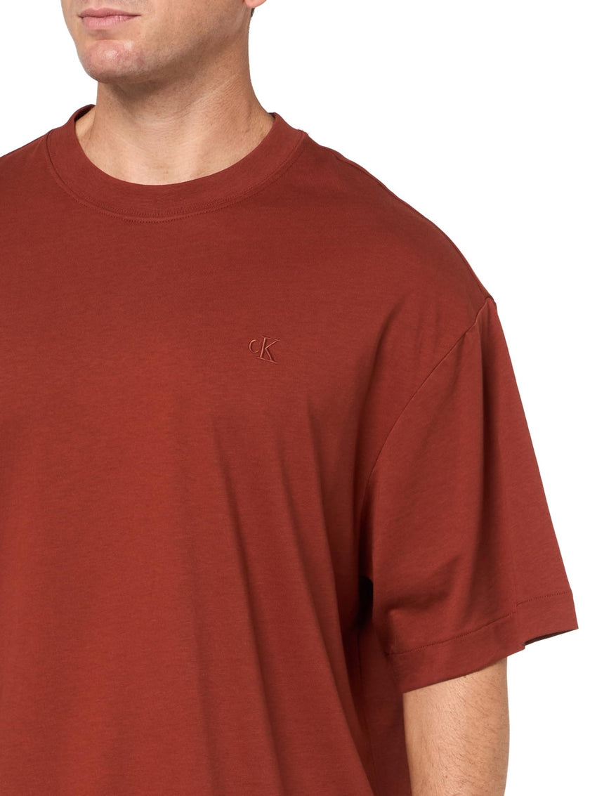 Calvin Klein Men's Relaxed Fit Monogram Logo Crewneck T-Shirt - 7DAY'S