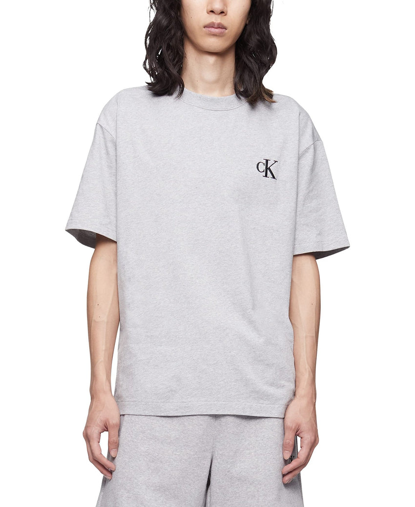 Calvin Klein Men's Relaxed Fit Monogram Logo Crewneck T-Shirt - 7DAY'S
