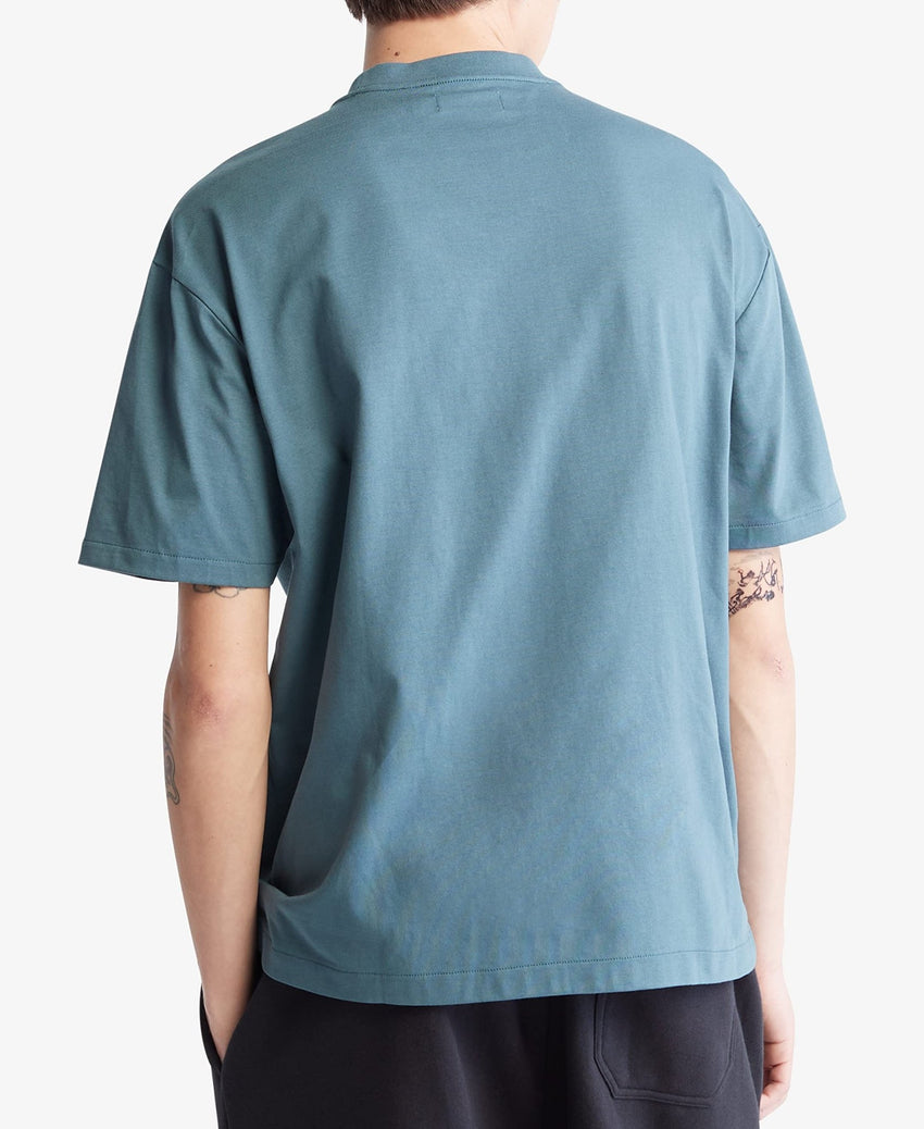 Calvin Klein Men's Relaxed Fit Monogram Logo Crewneck T-Shirt - 7DAY'S