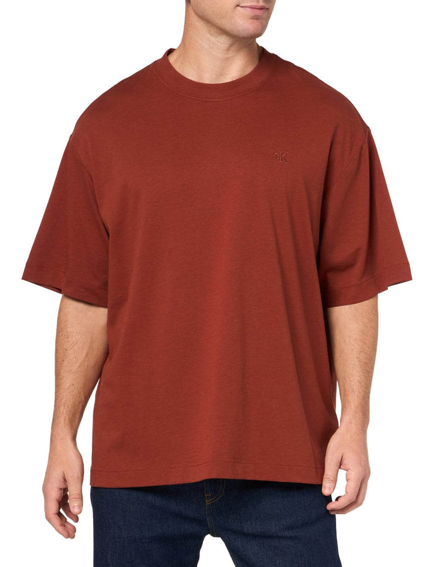 Calvin Klein Men's Relaxed Fit Monogram Logo Crewneck T-Shirt - 7DAY'S