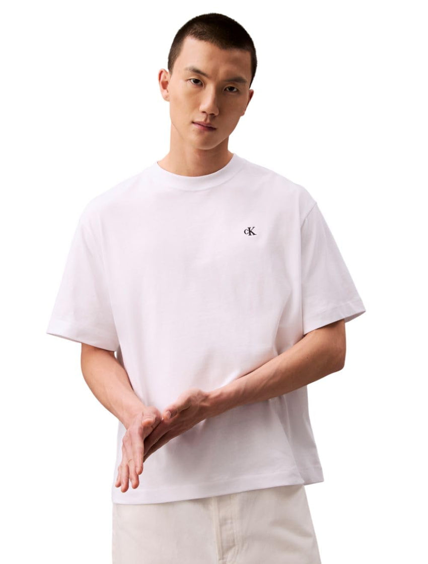 Calvin Klein Men's Relaxed Fit Monogram Logo Crewneck T-Shirt - 7DAY'S
